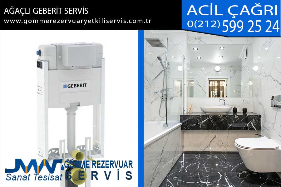 ağaçlı geberit servis